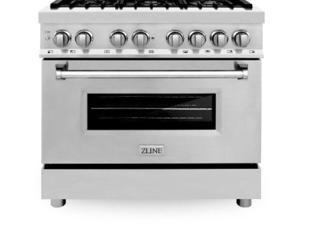 ZLINE 36  Stainless Steel Professional 4.0 cu. ft. 4 Gas Burner Electric Oven Range For Discount