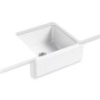 KOHLER Whitehaven K-5665-0 23  White Single Bowl Farmhouse Undermount Sink Online