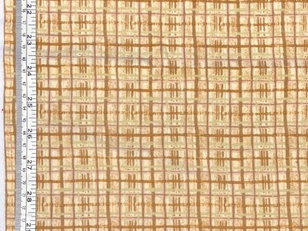 16  EOB Meadowbrook Plaid Flannel Fabric Tan by Gerry Kimmel-Carr for Benartex on Sale