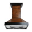 ZLine KBAR 30  Antigua and Walnut Wooden Wall Mount Range Hood with Motor Discount