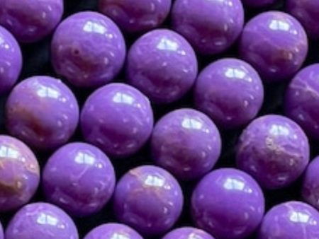 AAA Natural Phosphosiderite Gemstone Bead 6mm 8mm 10mm Round Beads, Beautiful Natural Purple Color Phosphosiderite Gemstone Bead Hot on Sale