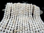 Natural Gemstone White Hand Painted Agate 6mm 8mm 10mm 12mm Smooth Round Full Strand 15.5  Supply