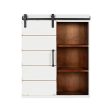 Kate and Laurel Rafferty 22  White Rustic Decorative Farmhouse Wall Cabinet Sale