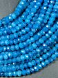 NATURAL Blue Apatite Gemstone Bead Faceted 6x5mm 8x6mm Rondelle Shape, Beautiful Blue Color Apatite Gemstone Bead, Great Quality Apatite 15.5  Hot on Sale