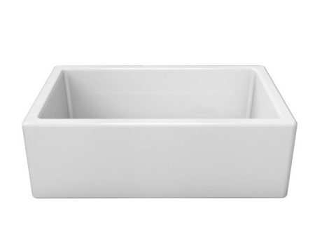 Piralla FM03018001 30  White Single Bowl Fireclay Farmhouse Sink Cheap