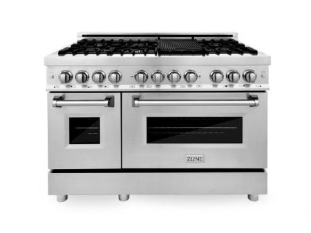 ZLINE 48  Stainless Steel Professional 6.0 cu. ft. 7 Gas Burner Electric Oven Range Fashion