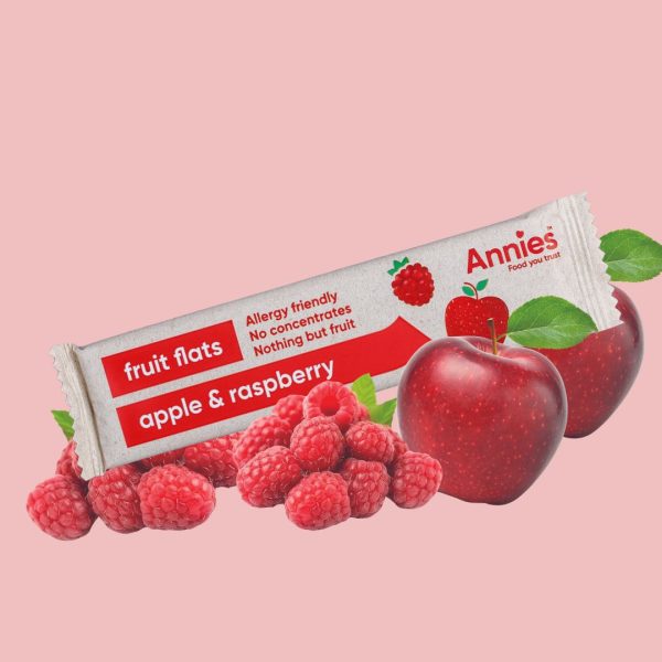 Apple & Raspberry Fruit Flats - 30 x 30g box Online now