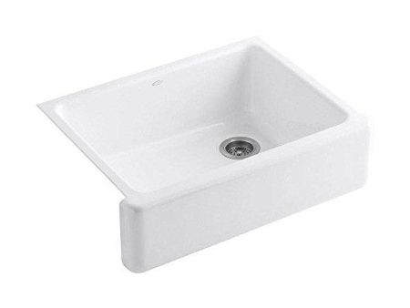 KOHLER K-6487-0 Whitehaven 29  White Single Bowl Farmhouse Undermount  Sink with Tall Apron Online