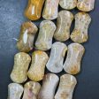 Natural Fossil Coral Gemstone Bead 45x25mm Hourglass Shape, Beautiful Natural Beige Orange Color Fossil Coral Beads, Full Strand 15.5  Sale