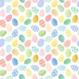 Easter Eggs Cotton Fabric Multi CLTY4010-55 Spring Has Sprung by Heatherlee Chan for Clothworks For Cheap