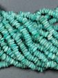 Natural Russian Amazonite Gemstone Bead 9mm Heishi Shape Bead, Beautiful Natural Green Blue Amazonite Bead, Great Quality Full Strand 15.5  Cheap