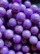 AAA Natural Phosphosiderite Gemstone Bead 6mm 8mm 10mm Round Beads, Beautiful Natural Purple Color Phosphosiderite Gemstone Bead Hot on Sale