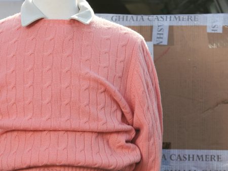 Cashmere Cable Crewneck Hot on Sale