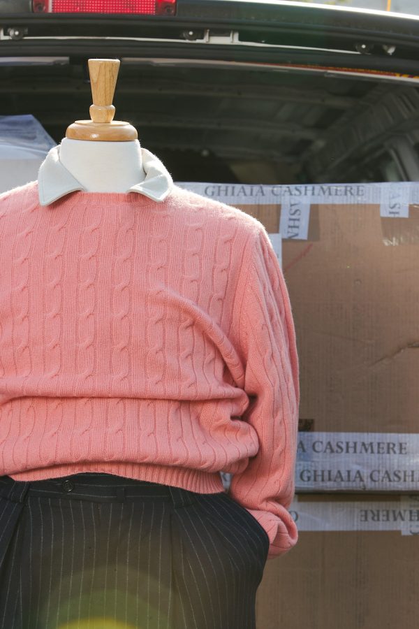 Cashmere Cable Crewneck Hot on Sale