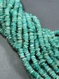 Natural Russian Amazonite Gemstone Bead 9mm Heishi Shape Bead, Beautiful Natural Green Blue Amazonite Bead, Great Quality Full Strand 15.5  Cheap