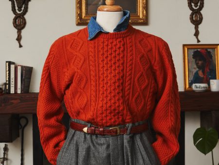 Pescatore Cable-knit Wool Crewneck For Sale